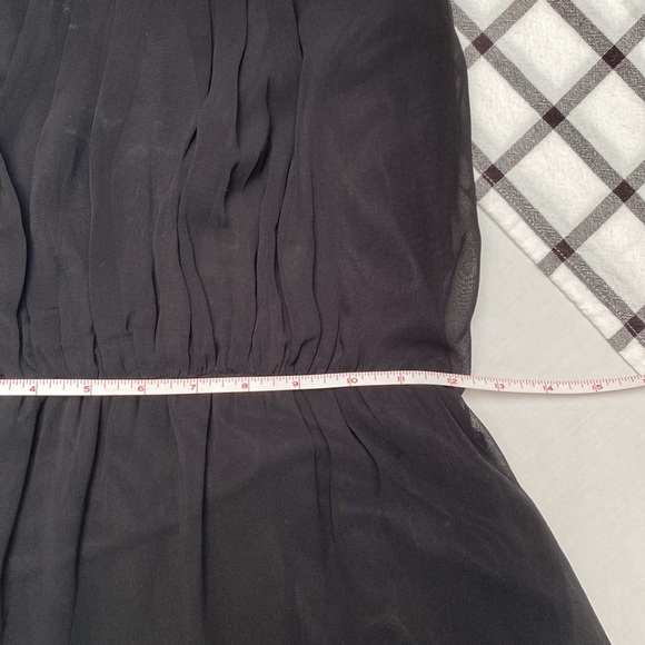 Windsor Y2K, Spaghetti Strap Black Midi dress, with Gold Waist Chain, Size Small - Picture 9 of 10